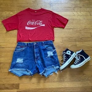 Coca cola crop top